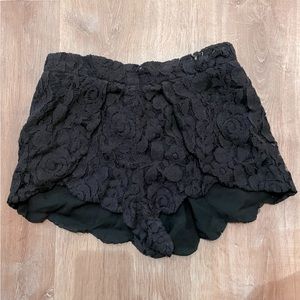 Pins & Needles Lace Shorts
